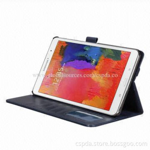 PU Tablet PC Cases for Samsung Galaxy Tab Pro 8.4-inch with Business Card and Bank Card Slots
